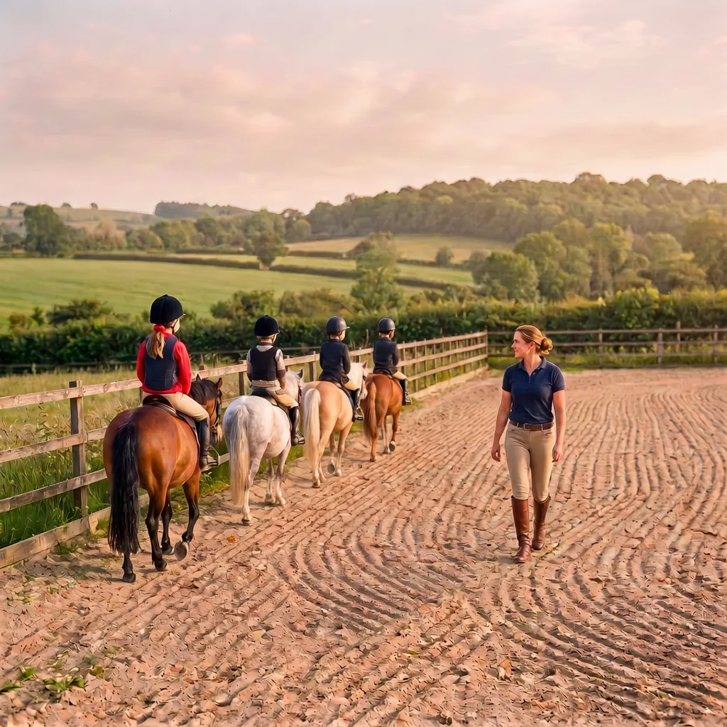 Cours de poney à Augignac, Dordogne